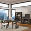 2 Shelf Bookcase Hutch - Chocolate