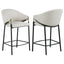 Sloped Arm Counter Stools (Set of 2) - Beige