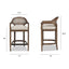 Americana - Mid-Century Modern Cane Back Counter Stool