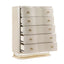 Flora - 5 Drawer Chest With Vertical Storage, LED Lighting - Champagne
