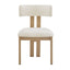 Modern Upholstered Armless Dining Chairs With Metal Legs