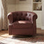 360° Swivel Accent Chair With Curved Back