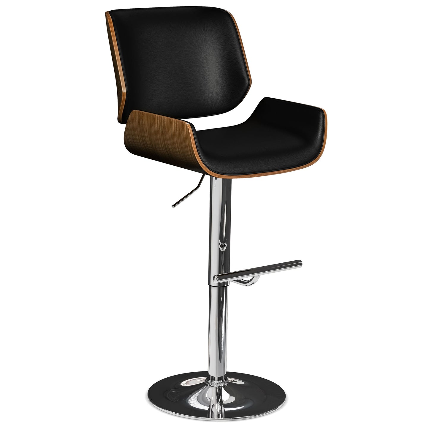 Dixie - Adjustable Swivel Bar Stool - Black