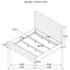 Fandango - Eastern Bed With Rolled Tufting - Gray
