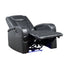 Alair - Leather Aire Power Motion Recliner With Bluetooth, Wireless Charger Cupholder - Dark Gray