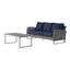Fiji - 2 Piece Outdoor Set (Sofa & Slat Top Coffee Table Set) - Blue