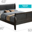 Panel Sleigh Bed