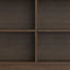 Harper - 4 Shelf Low Bookcase - Walnut Brown