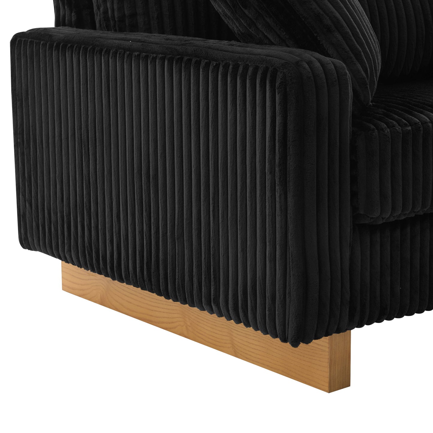 Modern Loveseat Sofa With 4 Pillows