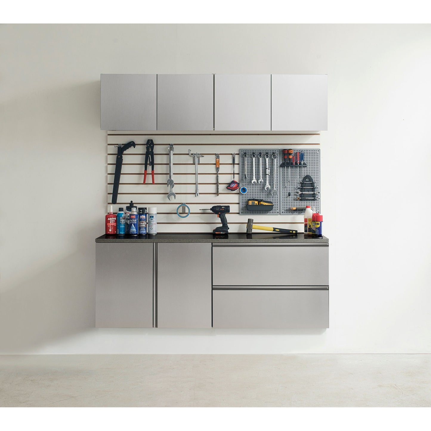 Nova Series - Garage Cabinet Set C - Metallic Gray