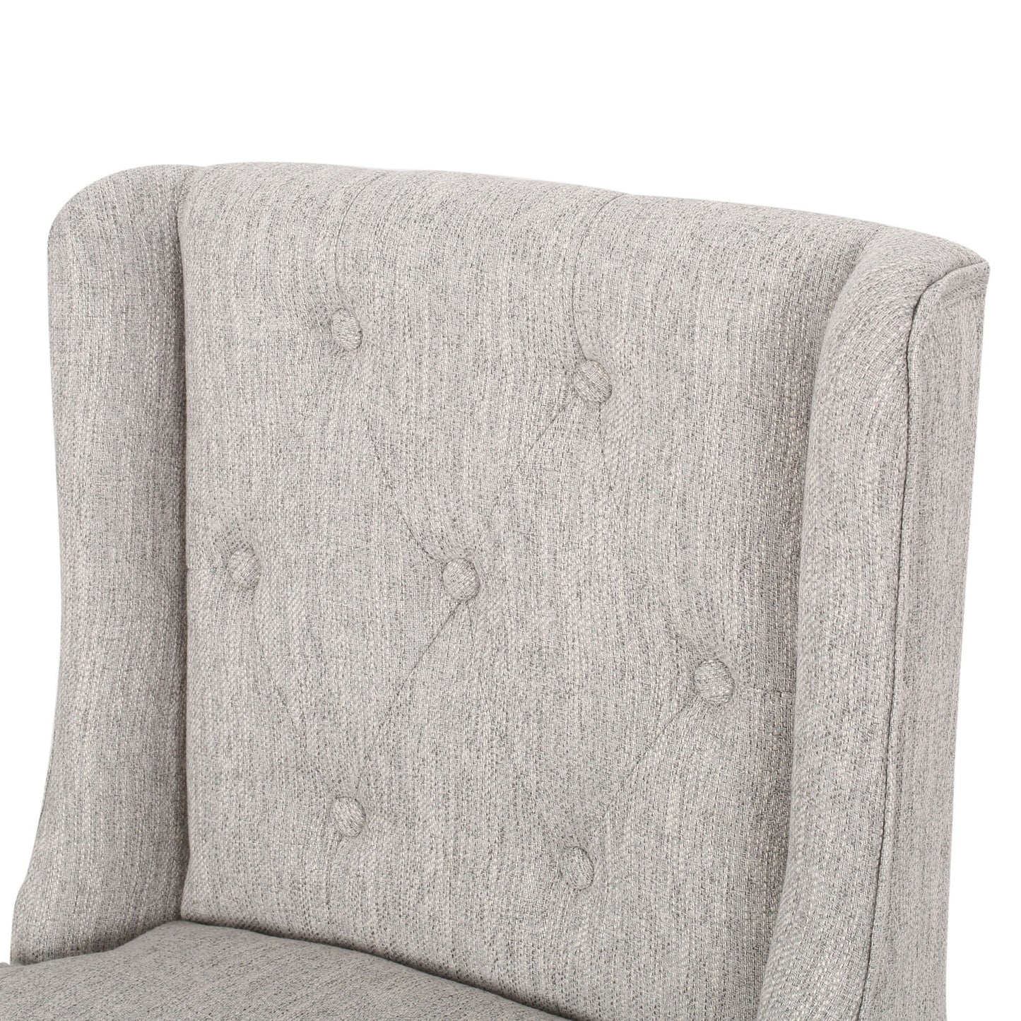 Vienna - Contemporary Fabric Tufted & Wingback Counter Stools (Set of 2)