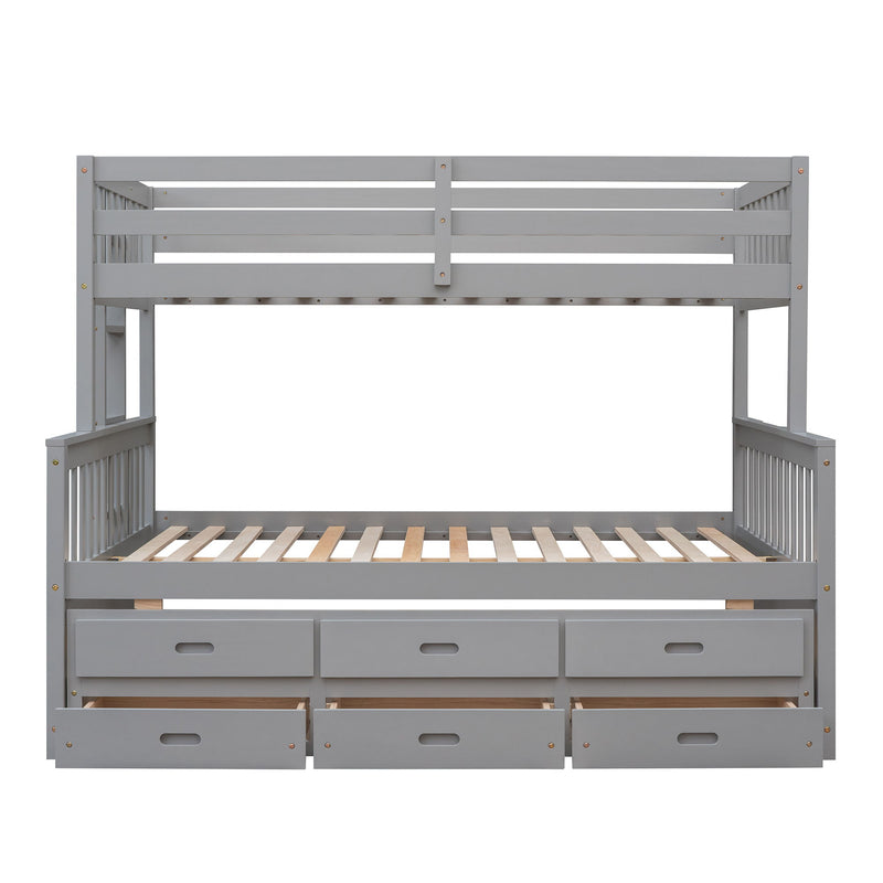 Bunk Bed With Twin Size Trundle And Drawers