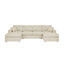 3 Piece Double Chaise Sectional Sofa