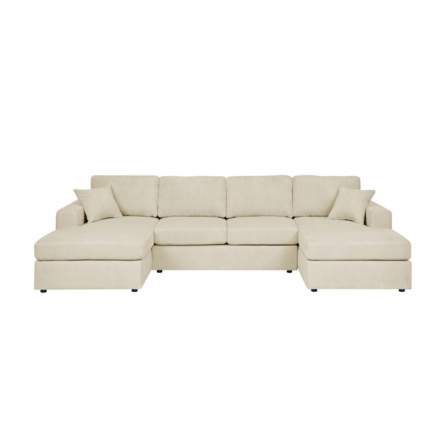 3 Piece Double Chaise Sectional Sofa