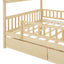 House Bed With 2 Drawers