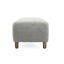Contemporary Ottoman With Foam Cushion And Durable Upholstery