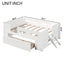 Platform Bed With Guardrail And Drawer