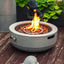 Propane Gas Fire Pit Bowl, 40000 Btu, Round For Outside - Gray