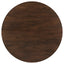 Shirley - 5 Piece Round Dining Table Set With Cushioned Chairs - Dark Walnut