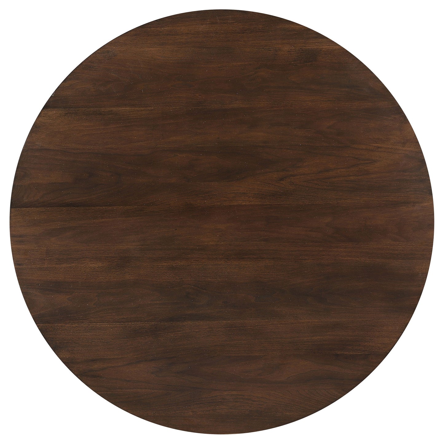 Shirley - 5 Piece Round Dining Table Set With Cushioned Chairs - Dark Walnut