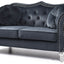 Stylish Flared Arm Loveseat