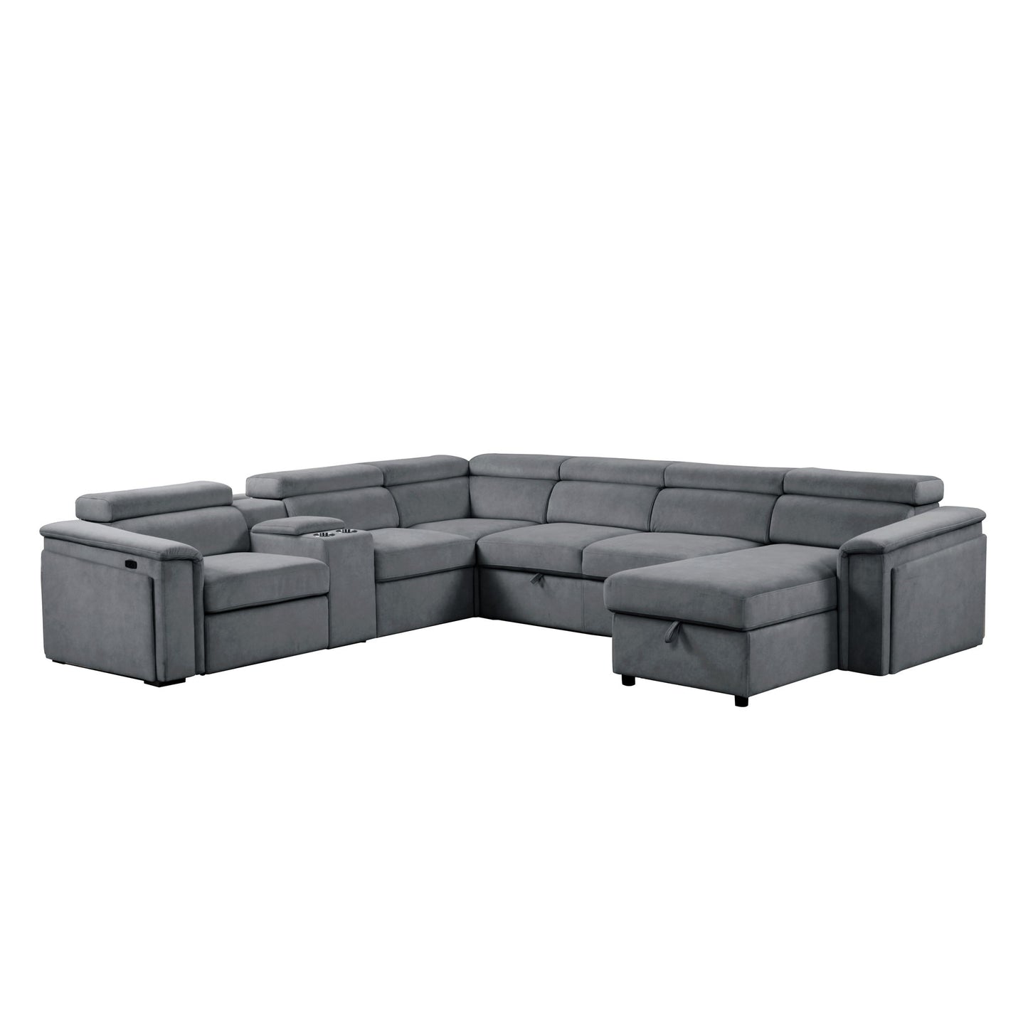 Harvey - Power Recliner Sleeper Sectional
