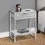 Accent Side Table, Storage Drawer, Spacious Tabletop