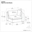 Jasmine - Right Arm Sofa Module - Gray