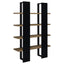 Mystrene - 4 Shelf Bookcase With Open Shelving Design - Black