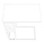 Accent Table, C - Shaped, Marble Look Contemporary & Modern Convenient Design