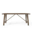 Farmhouse Style Dining Table With Wood Like Top