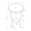 Accent End Table, 2 Tier, Traditional - Walnut