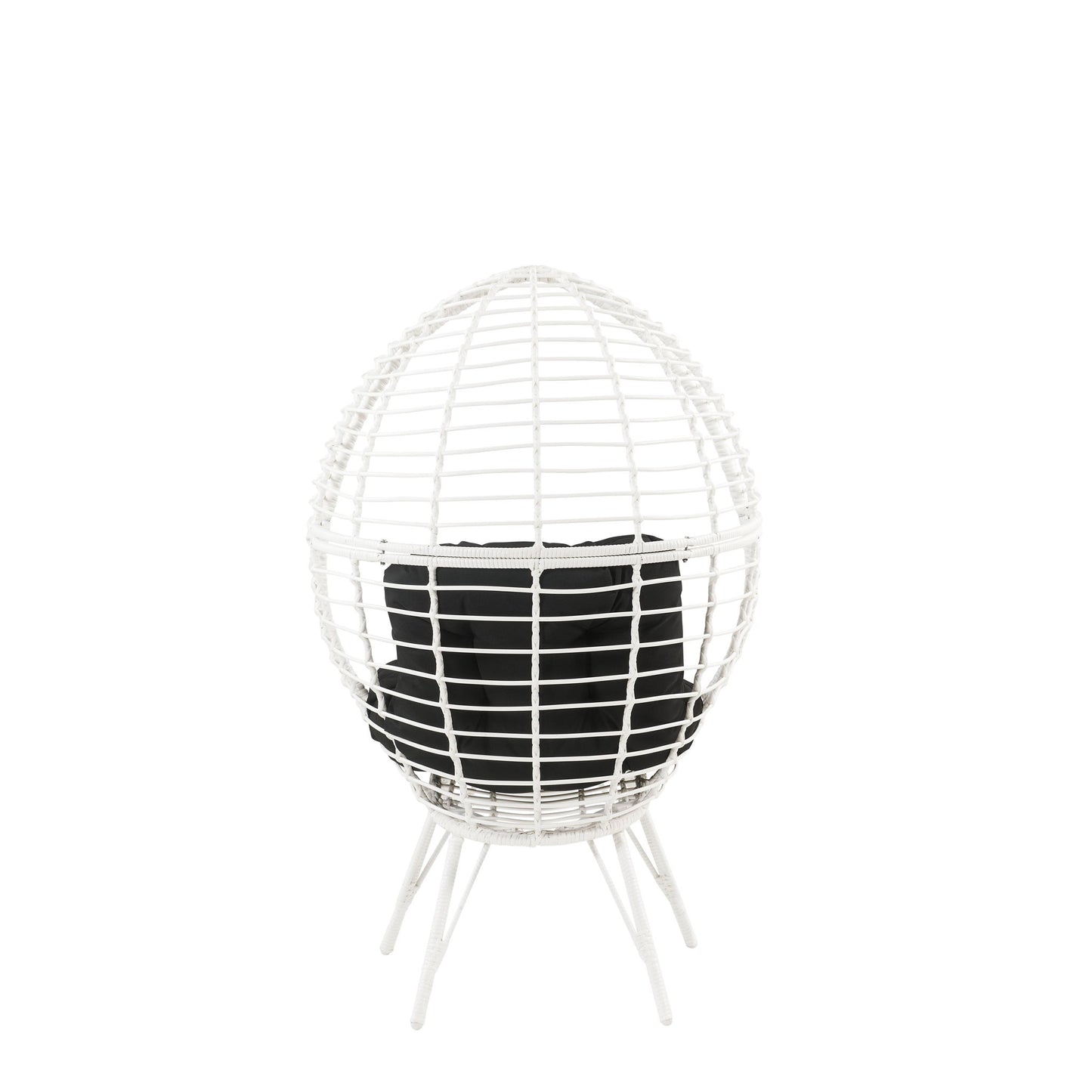 Galzed - Patio Lounge Chair - Black / White