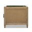 Georgia - Cane Tuxedo Armchair - Olive Green