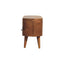 Modern Mini Rounded Entertainment Unit - Oak