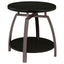End Table With Center Shelf - Dark Gray