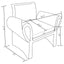 Whitney - Accent Armchair - Rusty Orange