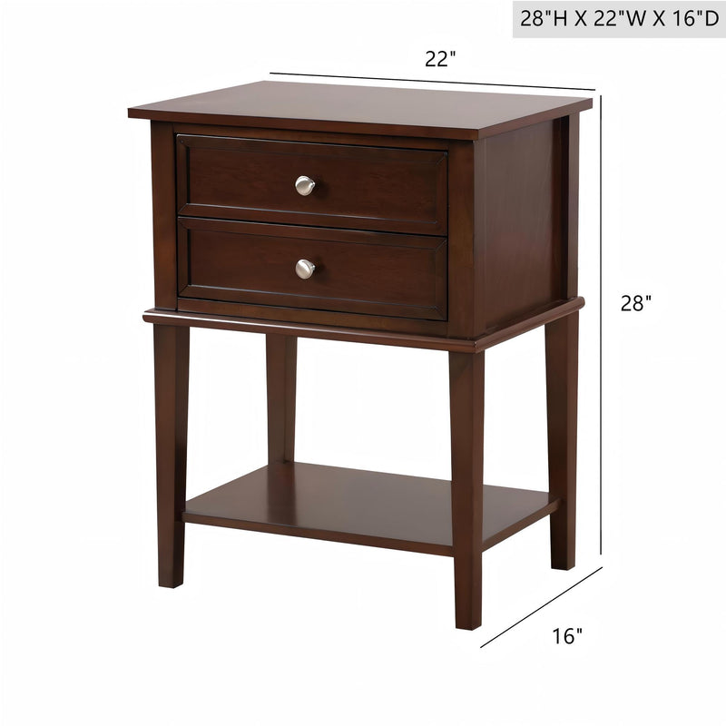 Newton - Nightstand - Cappuccino