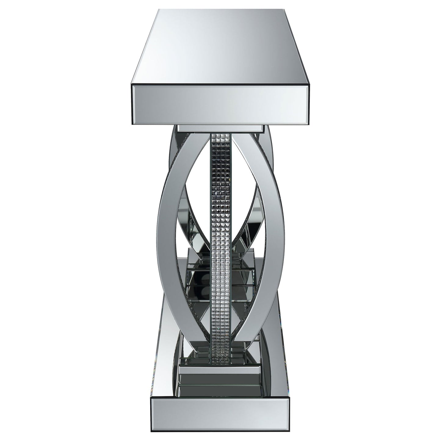Drea - Entryway Sofa Console Table - Silver