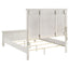 Copper - Queen Panel Bed With Structured Headboard And Slatted Design - White