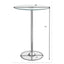 Indra - LED Bistro Table - Chrome