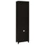 Media Tower With And Drawer With Adjustable Shelves Handles - Brown