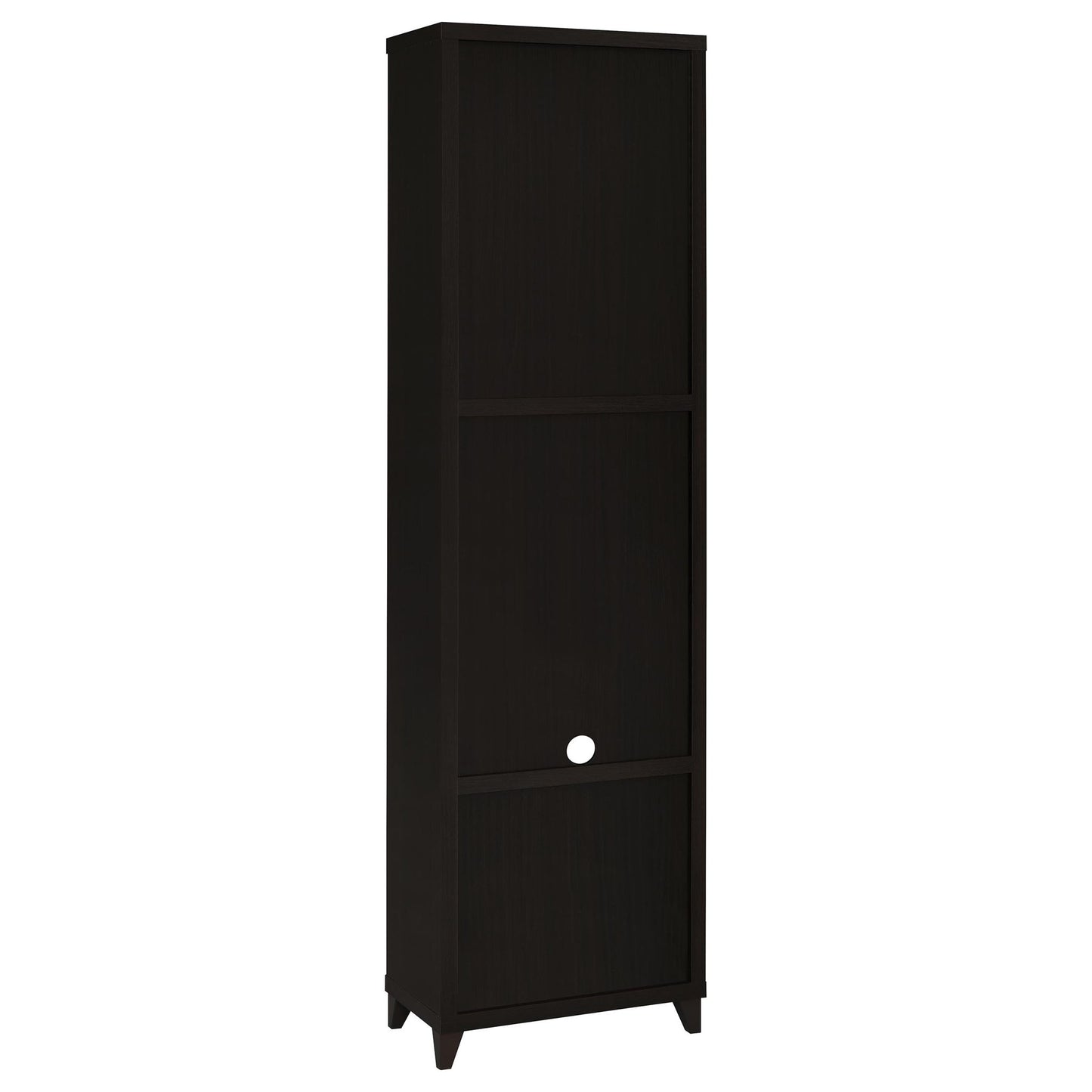 Media Tower With And Drawer With Adjustable Shelves Handles - Brown