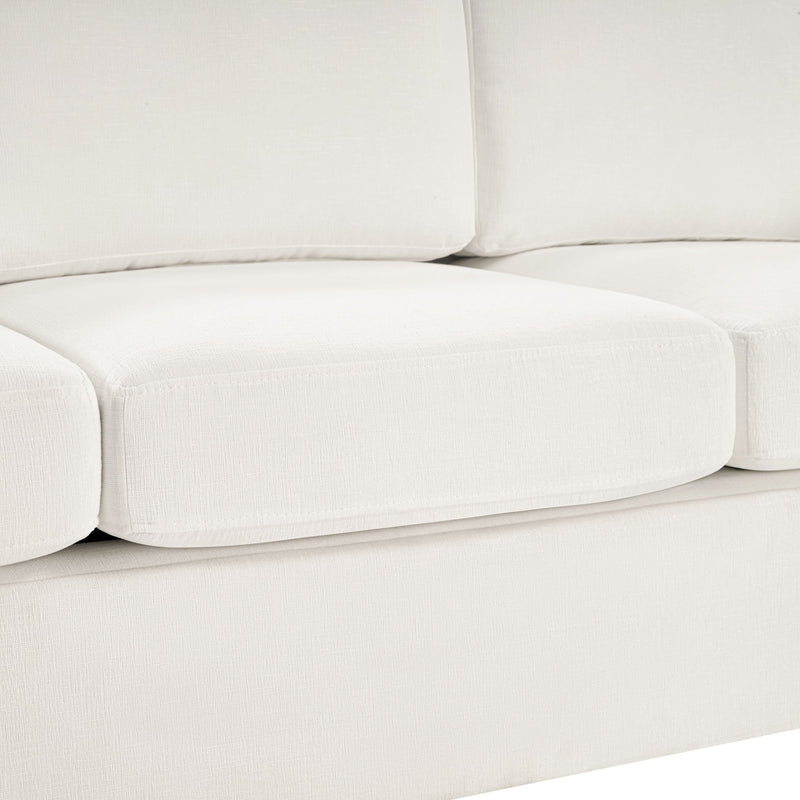 Modern 3 Seater Sofa With Curved Backrest