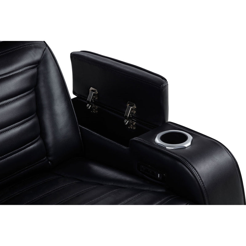Isadora - Power Reclining Loveseat With Dual USB Charging And Built In Bluetooth Speaker - Black