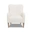 Nimbus - Curved Accent Chair - Ivory White