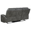 Forrest - Motion Reclining Sofa Comfort With Elegant Tufting And Wide Track Arms - Gray