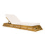 Chaise Lounge Set With Cream 3 Fold Cushion, 3 Position Adjustable Backrest