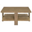 Runnion - Square Coffee Table - Light Brown
