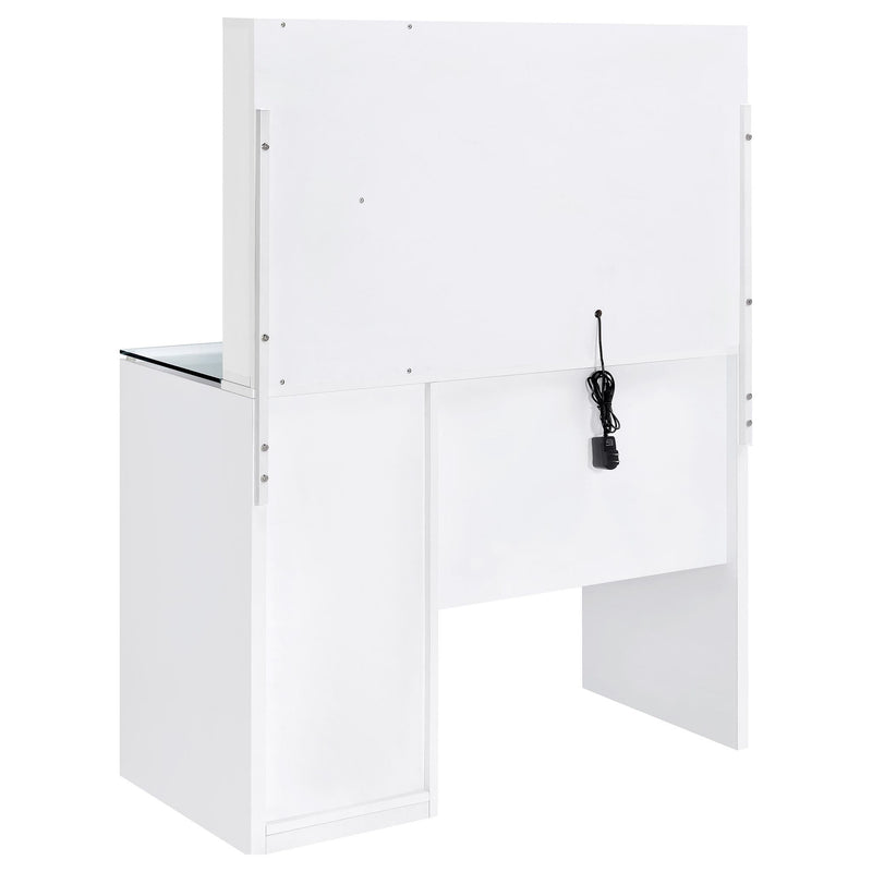 Kerr - 2 Drawer Makeup Vanity Table With Mirror And Stool
